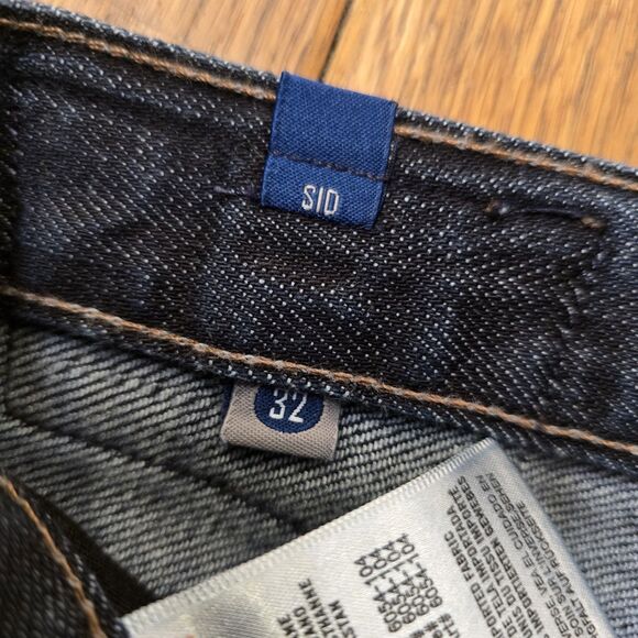 Citizens Of Humanity Men's 32 Blue Collar Sid Dark Wash Straight Leg Denim Jeans - Picture 10 of 15